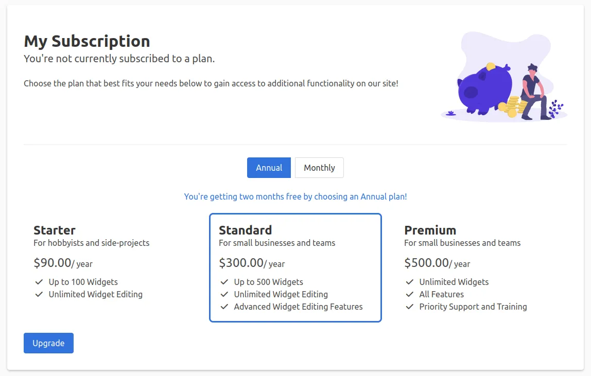 Subscription Example